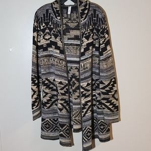 Índigo sweater hoodie cardigan